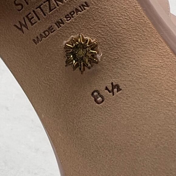 Stuart Weitzman NearlyNude Ankle Strap City Sandal in Dolce Women's 8.5 NWOB - Picture 10 of 11